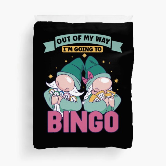 Bingo Card Game Grandma Bingo Player Bingo Cards Duvet Covers