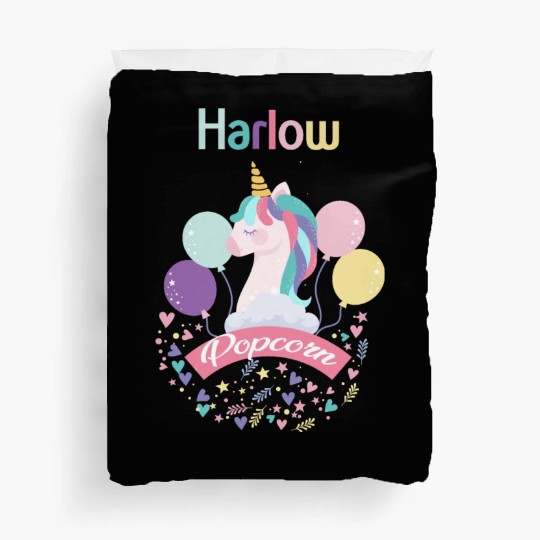 Harlow And Popcorn Merch Popcorn The Pony Duvet Covers