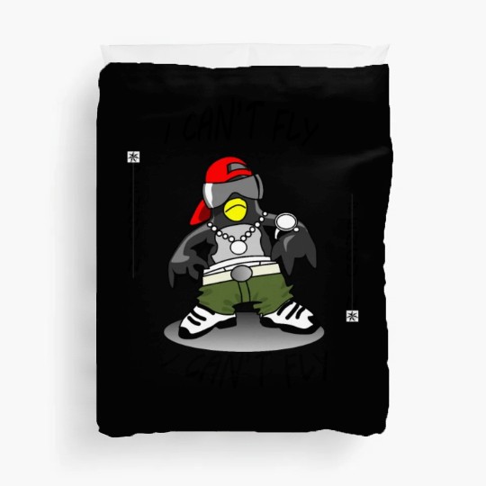 I can't fly penguin Duvet Covers