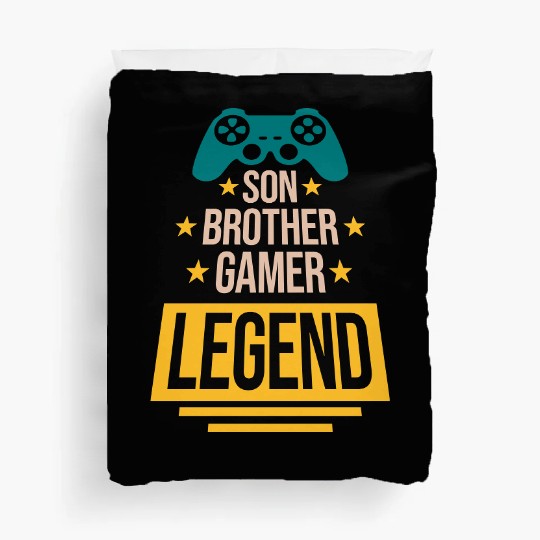 son brother gamer legend Duvet Covers