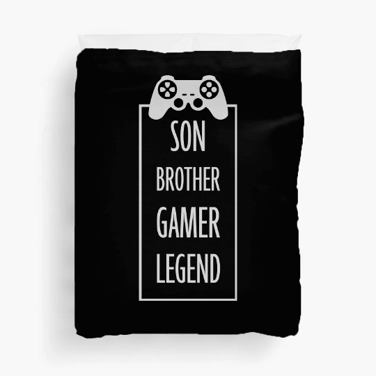 son brother gamer legend Duvet Covers