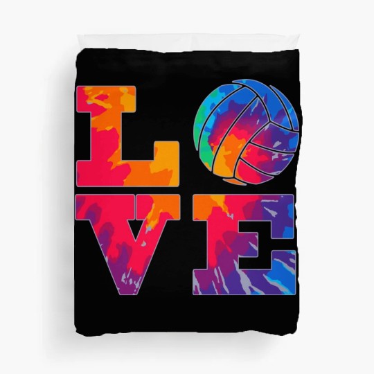 Volleyball Love Tie Dye Look Forn Girls Great Duvet Covers