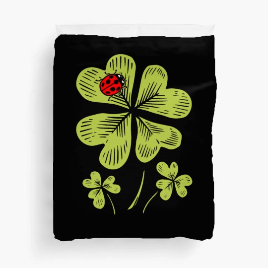 Ladybug St. Patricks Day Bug Catcher Entomologist Duvet Covers