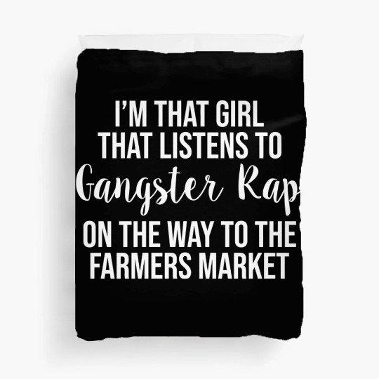 Cute Gangster Rap Farmers Market Duvet Covers