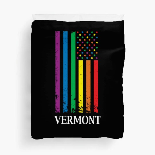 Vermont Pride Month Pride Flag LGBT Community LGBT Duvet Covers