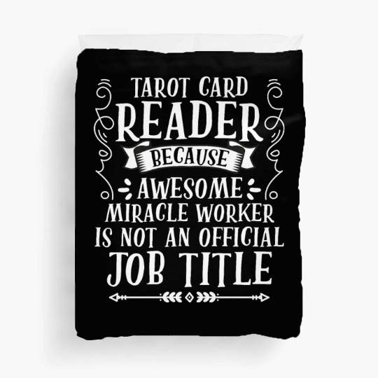 Funny Miracle Worker Tarot Card Reading Tarot Duvet Covers