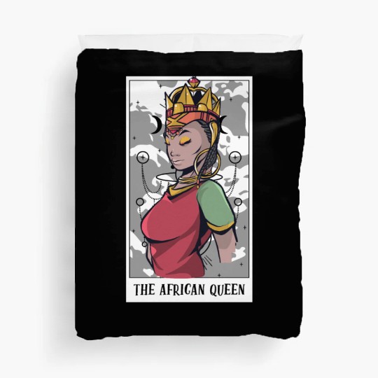 Awesome The African Queen Tarot Card A Tarot Duvet Covers