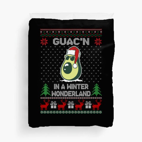 Guac'n In A Winter Wonderland Funny Christmas Duvet Covers