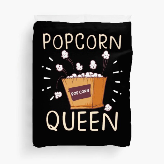 Movie Watching Cinema Popcorn Binge Watching Duvet Covers
