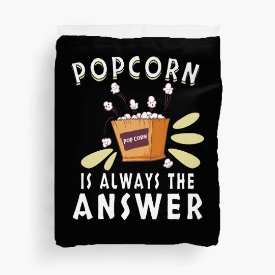 Movie Watching Cinema Popcorn Binge Watching Duvet Covers