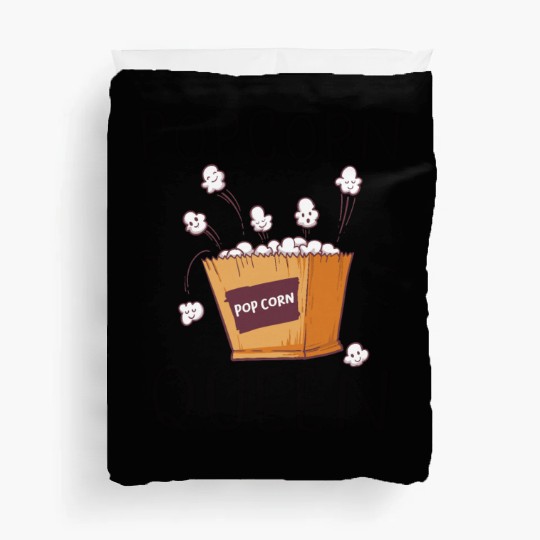 Movie Watching Cinema Popcorn Binge Watching Duvet Covers