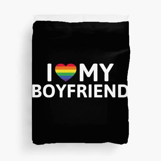 I Love My Boyfriend Duvet Covers