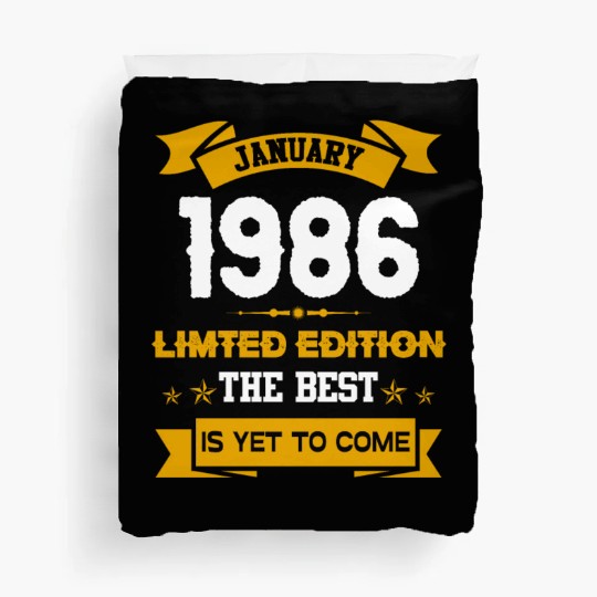January 1986 Birthday Surprise Duvet Covers