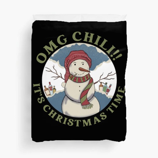 Omg Chili!! It's Christmas Time Apparel Duvet Covers