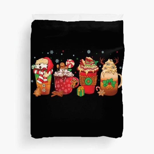 Hot Chocolate Cup Peppermint Mocha Duvet Covers
