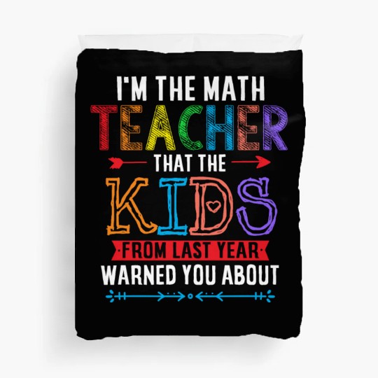 Math Teacher Unicorn Duvet Covers