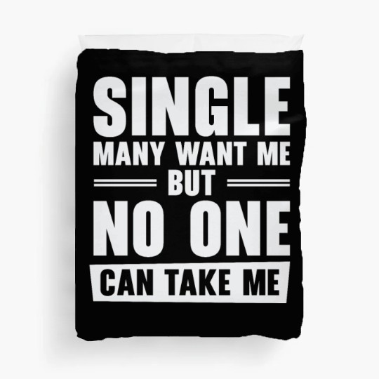 Single Relationship Solo Independent Single Quotes Duvet Covers