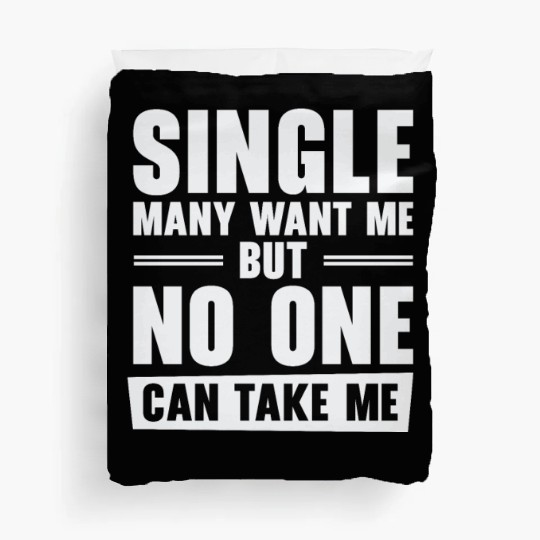 Single Relationship Solo Independent Single Quotes Duvet Covers