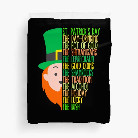 St Patrick's Day Drinking Shenanigans Irish Duvet Covers