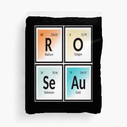 Roseau | Periodic Table of Elements Duvet Covers