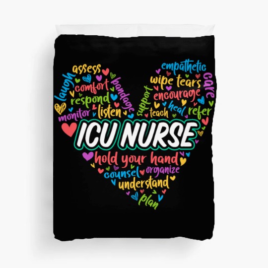 ICU Nurse Heart Duvet Covers