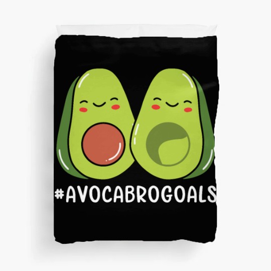 Sibling Big Brother Avocado Goals Hilarious Puns Duvet Covers