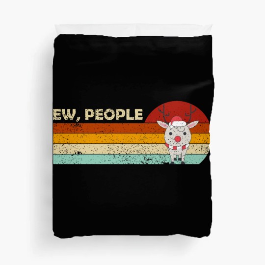 ew people funny christmas deer Duvet Covers