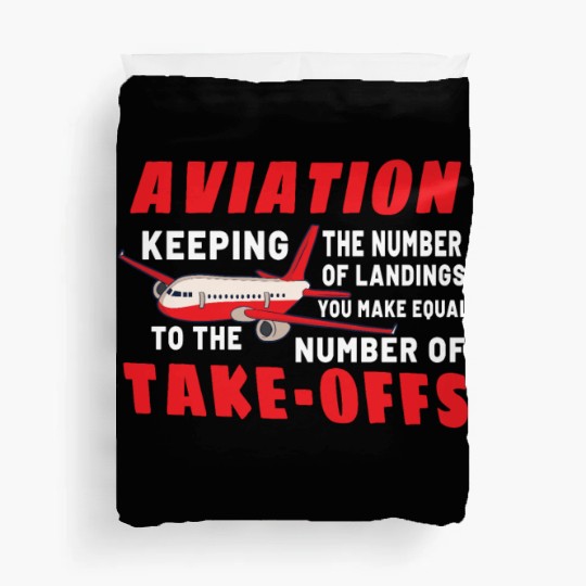 Pilot Aviation Airplane Airline Future Pilots Duvet Covers