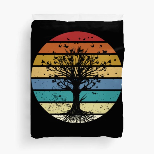 Butterfly Tree Beautiful Animal Butterflies Tree Duvet Covers