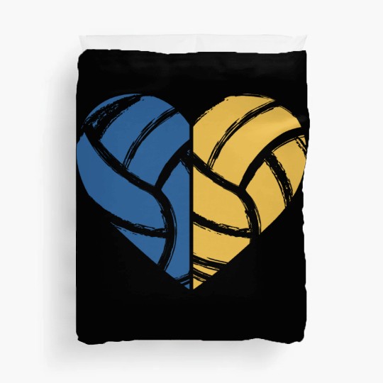 Volleyball Heart Volleyball Lover Gift for Player Duvet Covers