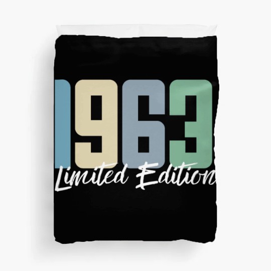 60 Years Vintage 1963 Retro 60th Birthday Duvet Covers