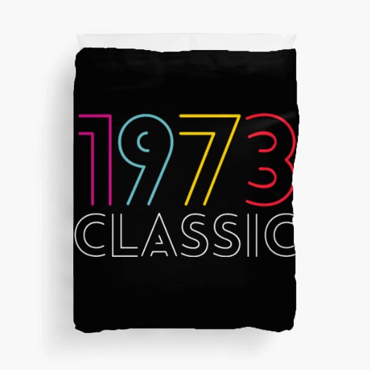 50 Years Vintage 1973 Retro 50th Birthday Duvet Covers