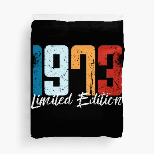 50 Years Vintage 1973 Retro 50th Birthday Duvet Covers