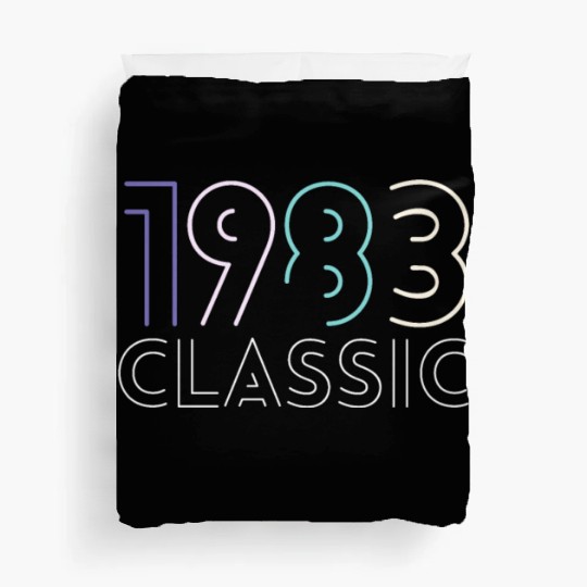 40 Years Vintage 1983 Retro 40th Birthday Duvet Covers