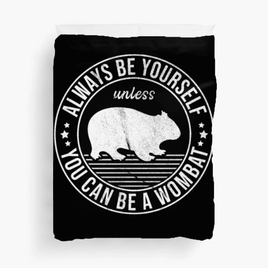 Funny Wombat Quote For A Australian Lover Duvet Covers