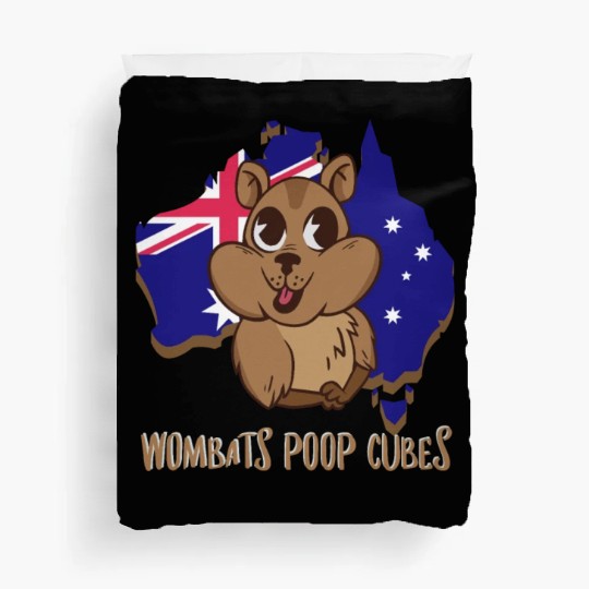 Wombats Poop Cubes For A Wombat Lover Duvet Covers