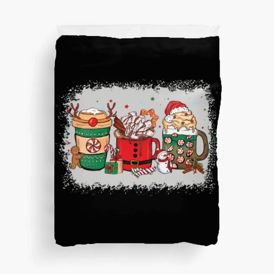 Christmas Hot Chocolate Cup Duvet Covers