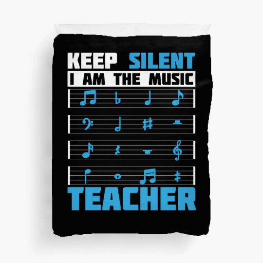 Music Teacher music nout Duvet Covers