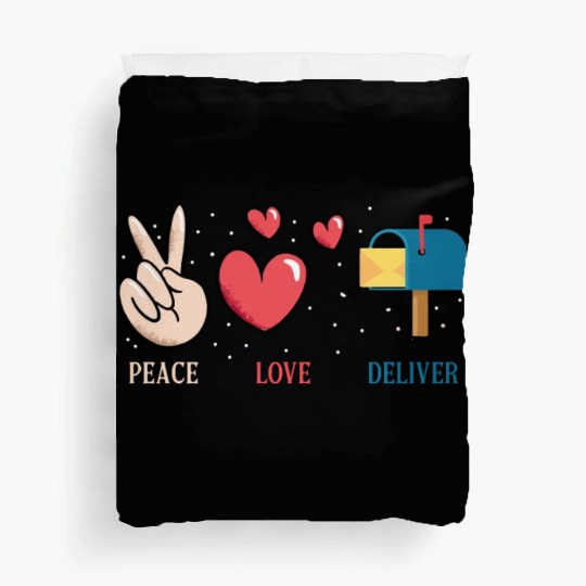 Mail delivery, Postal worker Duvet Covers