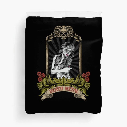 Goth Satan Rock Festivals Black Heavy Death Metal Duvet Covers