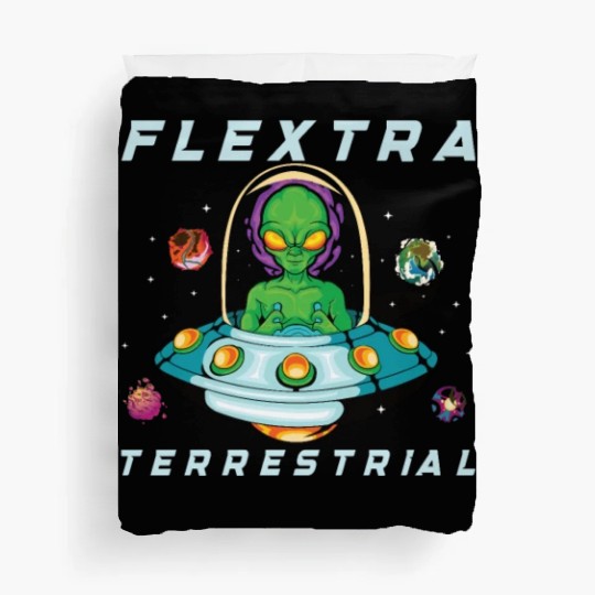 Alien Extraterrestrial Area 51 UFO Space Geek Gift Duvet Covers