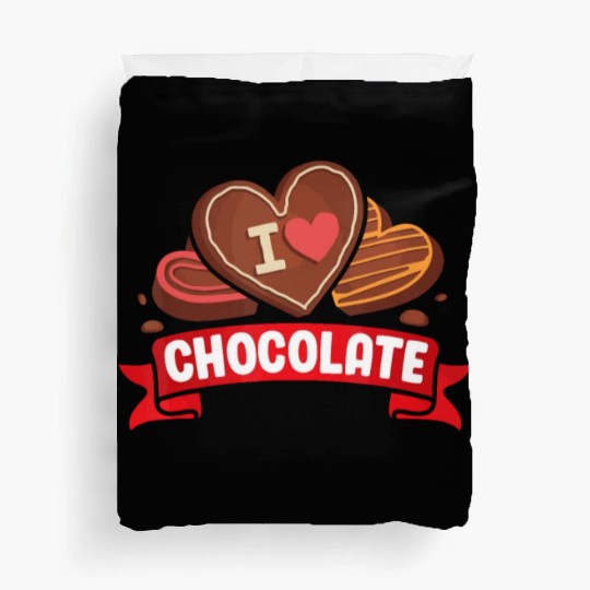 I Love Chocolate Sweets Candy Chocolate Bar Duvet Covers