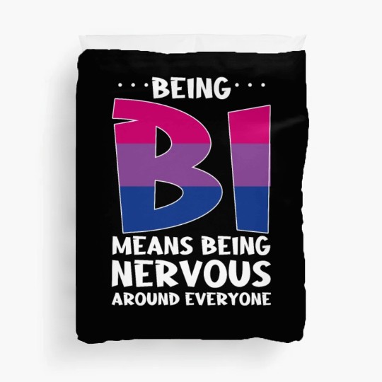 Being Bi Bisexual Pride Kawaii Cat Duvet Covers