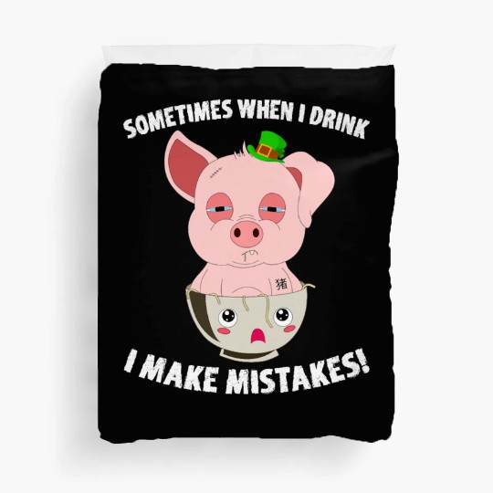 St Patricks Day Pig Piggy Kawaii Ramen Bowl Duvet Covers