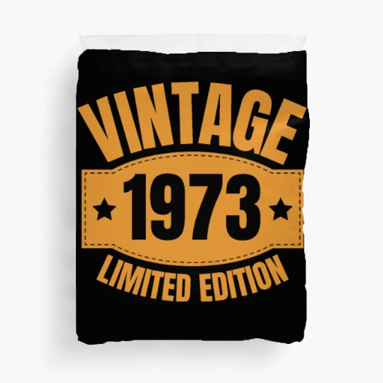 50 Years Vintage 1973 Retro 50th Birthday Duvet Covers