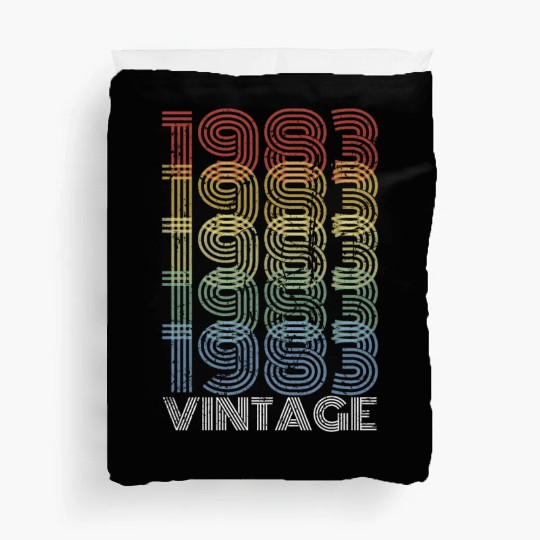 40 Years Vintage 1983 Retro 40th Birthday Duvet Covers