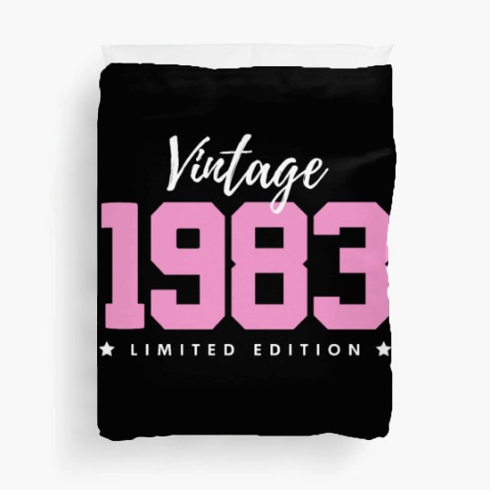 40 Years Vintage 1983 Retro 40th Birthday Duvet Covers