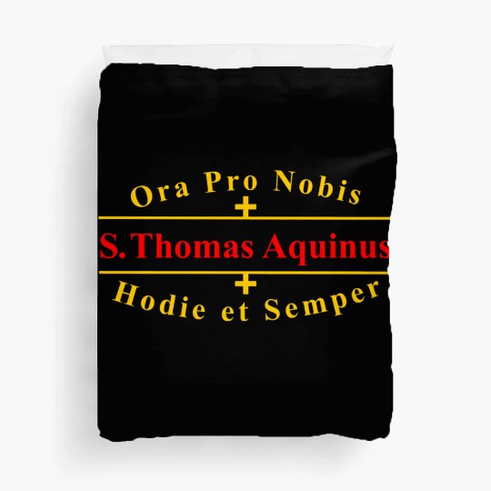 Saint Thomas Aquinas Catholic Latin Duvet Covers