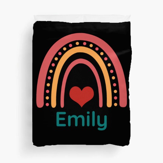 Emily Vintage Boho Rainbow Duvet Covers