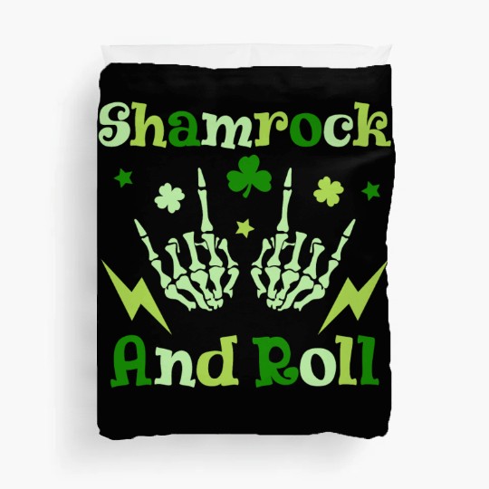 St Patrick s Shamrock And Roll St Patrick s Day Duvet Covers